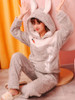 Shop 2021 Gray Rabbit Coral Velvet Warm And Thick Autumn And Winter Pajamas Under 43