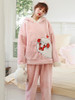 Shop 2021 Pink Sheep Winter Coral Fleece Pajamas Ladies Thickening Sleepwear Under 43