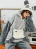 Shop 2021 Gray Pocket Bear Thickened Cashmere Warm Flannel Pajamas Sleepwear Under 53