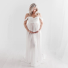 Sexy Maternity Photo Shoot Chiffon Pregnancy Photography Maxi Gown Dresses For Pregnant Women
