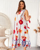 Shop 2021 Print Flower Boho Plus Size Ankle Length Summer Dress Under 29