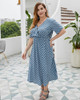 Shop 2021 Plus Size Striped V Neck Tea Length Summer Daily Dress Under 28 Shop 2021 Plus Size Striped V Neck Tea Length Summer Daily Dress Under 28