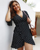 Shop 2021 Plus Size Black Polka Dot Wrap Chiffon Long Sleeve Summer Dress Under 27 Shop 2021 Plus Size Black Polka Dot Wrap Chiffon Long Sleeve Summer Dress Under 27