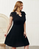 Shop 2020 Black Spandex Lace V Neck Plus Size Daily Dress Under 21