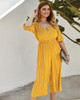 Shop 2021 Yellow Striped V Neck Short Sleeve Jumpsuit Under 42