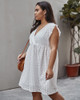 Shop 2021 White V Neck Cap Sleeve Plus Size Summer Dress Under 23