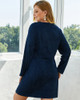 Shop 2021 Dark Blue V Neck Long Sleeve Plus Size Dress Under 25