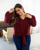 Plus Size Fashion Autumn And Winter Knitted New Long-Sleeved Cardigan