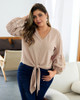Plus Size Fashion Autumn And Winter Knitted New Long-Sleeved Cardigan