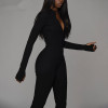 Fitness Sporty Rompers Womens Jumpsuits Workout Zipper Bodycon Fitness Sporty Rompers Womens Jumpsuits Workout Zipper Bodycon