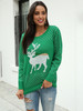 Pullover Snowflake Deer Jacquard Christmas Sweater