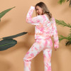 Tie Dye Print Two Piece Long Sleeve Pajamas Set Tie Dye Print Two Piece Long Sleeve Pajamas Set