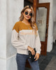 Color Block Round Neck Tunic Tops Casual Long Sleeve Shirt Blouse Color Block Round Neck Tunic Tops Casual Long Sleeve Shirt Blouse