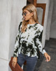 Tie Dye Long Sleeve Sweatshirts Pullover Tops Casual Loose Shirts