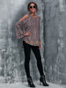 Leapord Long Sleeve Casual Cold Shoulder Tunic Tops Loose Blouse Shirts Leapord Long Sleeve Casual Cold Shoulder Tunic Tops Loose Blouse Shirts