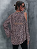 Leapord Long Sleeve Casual Cold Shoulder Tunic Tops Loose Blouse Shirts Leapord Long Sleeve Casual Cold Shoulder Tunic Tops Loose Blouse Shirts