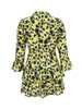 Print Leapord  V Neck Long Sleeve Long Sleeve Fit and Flare Dress