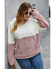 Plus Size Oversized Warm Double Fuzzy Casual Loose Pullover Hooded Sweatshirt Outwear Plus Size Oversized Warm Double Fuzzy Casual Loose Pullover Hooded Sweatshirt Outwear