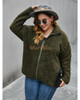 Casual Fleece Fuzzy Faux Shearling Fluffy Jackets Winter Coat