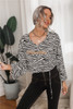 Long Sleeve T Shirt Zebra Print Casual Pullover Tunic Tops Blouse Long Sleeve T Shirt Zebra Print Casual Pullover Tunic Tops Blouse