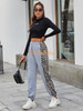 Sweatpants Leopard  High Waist Workout Jogger Pants Casual Trousers
