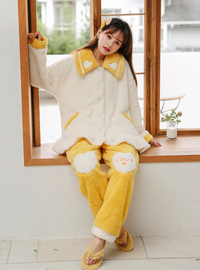 Shop 2021 Women Yellow White Long Sleeve Heart Pajamas Sleepwear Under 45 Shop 2021 Women Yellow White Long Sleeve Heart Pajamas Sleepwear Under 45