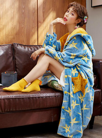 Shop 2021 Gray Warm Pajamas Bathrobe Panda Winter Home wear Under 52 Shop 2021 Gray Warm Pajamas Bathrobe Panda Winter Home wear Under 52