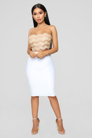 Fall New Sexy Strapless Glittering Thousand-Layer Fashion Sequin Top