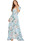 Buy Cheap Green Short Sleeves Floral Print Up Split Flowy Party Maxi Dress Under 20