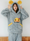 Shop 2020 Gray Duck Hooded Flannel Winter Home Clothes Sleepwear Under 46