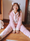Shop Cheap Pink High Neck Rabbit Coral Velvet Pajamas  Winter Sleepwear Under 47