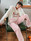 Buy 2021 Pink Sheep Pocket Coral Fleece Pajamas Women Padded Sleepwear Under 42