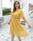 Shop Beautiful Yellow Chiffon Short Sleeve Plus Size V Neck Summer Dress Under 25 Shop Beautiful Yellow Chiffon Short Sleeve Plus Size V Neck Summer Dress Under 25