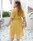 Shop Beautiful Yellow Chiffon Short Sleeve Plus Size V Neck Summer Dress Under 25 Shop Beautiful Yellow Chiffon Short Sleeve Plus Size V Neck Summer Dress Under 25