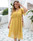 Shop Beautiful Yellow Chiffon Short Sleeve Plus Size V Neck Summer Dress Under 25 Shop Beautiful Yellow Chiffon Short Sleeve Plus Size V Neck Summer Dress Under 25