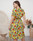 Shop 2021 Yellow Print Flower Summer Plus Size Beach Dress Under 21
