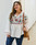 Plus Size Cotton And Linen Embroidery T-Shirt Top