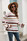 Striped Colorblock Sweater With Flared Sleeves Pullover