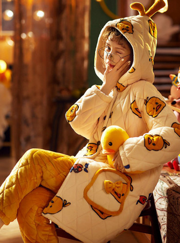 Shop 2021 Three-Layer Quilted Jacket Thickened Warm Coral Fleece Pajamas Under 74