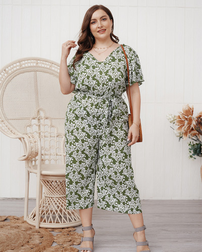 Shop Cheap Scoop Short Sleeve Yellow Print Plus Size Summer Dress Under 24