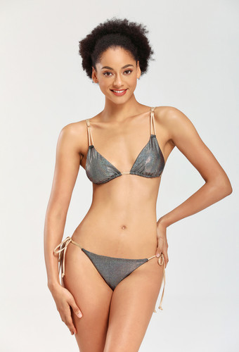 Gradient Color Bikini Swimsuit Side Tie Two Piece Bathing Suit