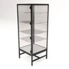 Showcase Tower with 4 Adjustable Glass Shelves