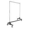 Rolling Garment Z Rack with Black Welded Base