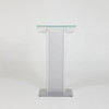 Tempered Glass Podium with Front Panel