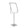 Silver Floor Standing Sign Holder 22" x 28" with Yoke