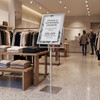Silver Floor Standing Sign Holder 22" x 28" with Yoke