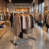 Single Bar Clothing Rack