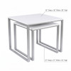 Nesting Display Tables White Set