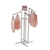 4-Way Clothing Rack w/ Slant Arms - Square Tubing