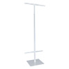 Adjustable Floor Standing Banner Displayer White